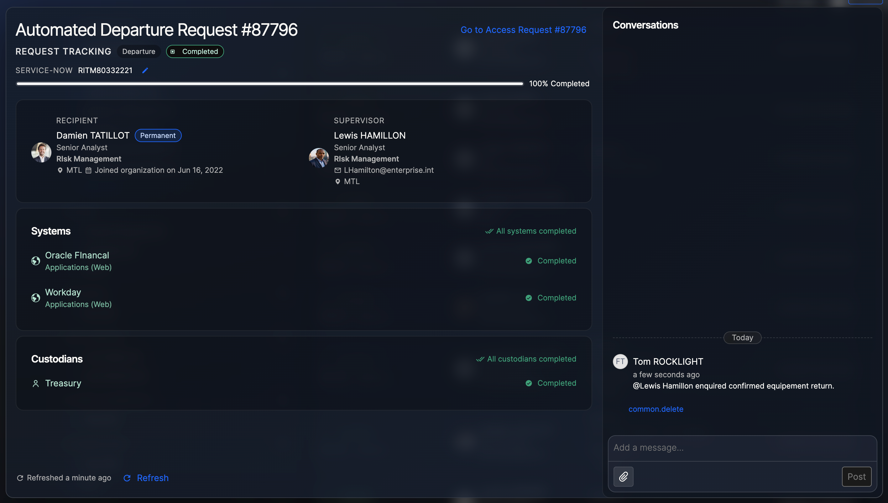 Automated Identity Lifecycle Solution